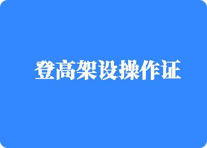 操bxx网站在线观看登高架设操作证